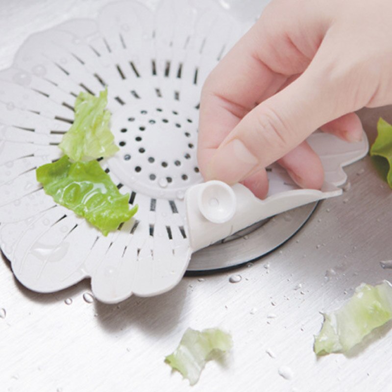 1 st silar filter avloppsavloppsprylar multifunktionella 4 färger rengöringsverktyg blomma form hårfilt levererar silikon