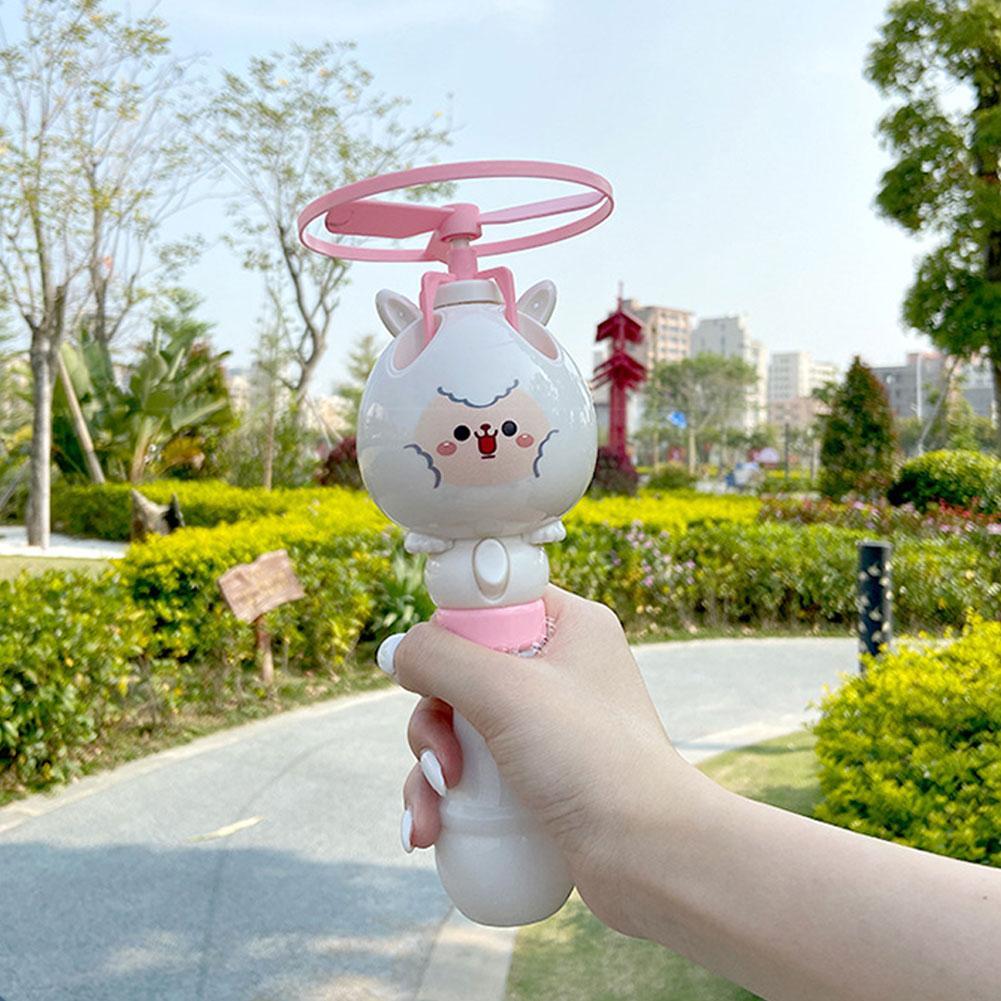 Kinderen Speelgoed Bubble Stok Stijgende Bubble Cartoon Mooie Aerocraft Flying Zomer Bamboe Bubble Machine Outdoor Dragonf C0H8