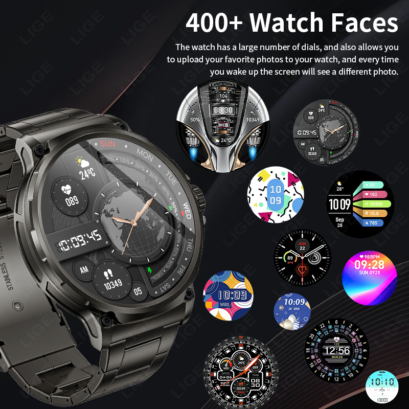 per Huawei Xiaomi GPS Astuto Della Vigilanza Degli Uomini da 1.85 pollici ultra HD Smartwatch HD Chiamata Bluetooth 710 Mah Grande Batteria sport Orologio fitness
