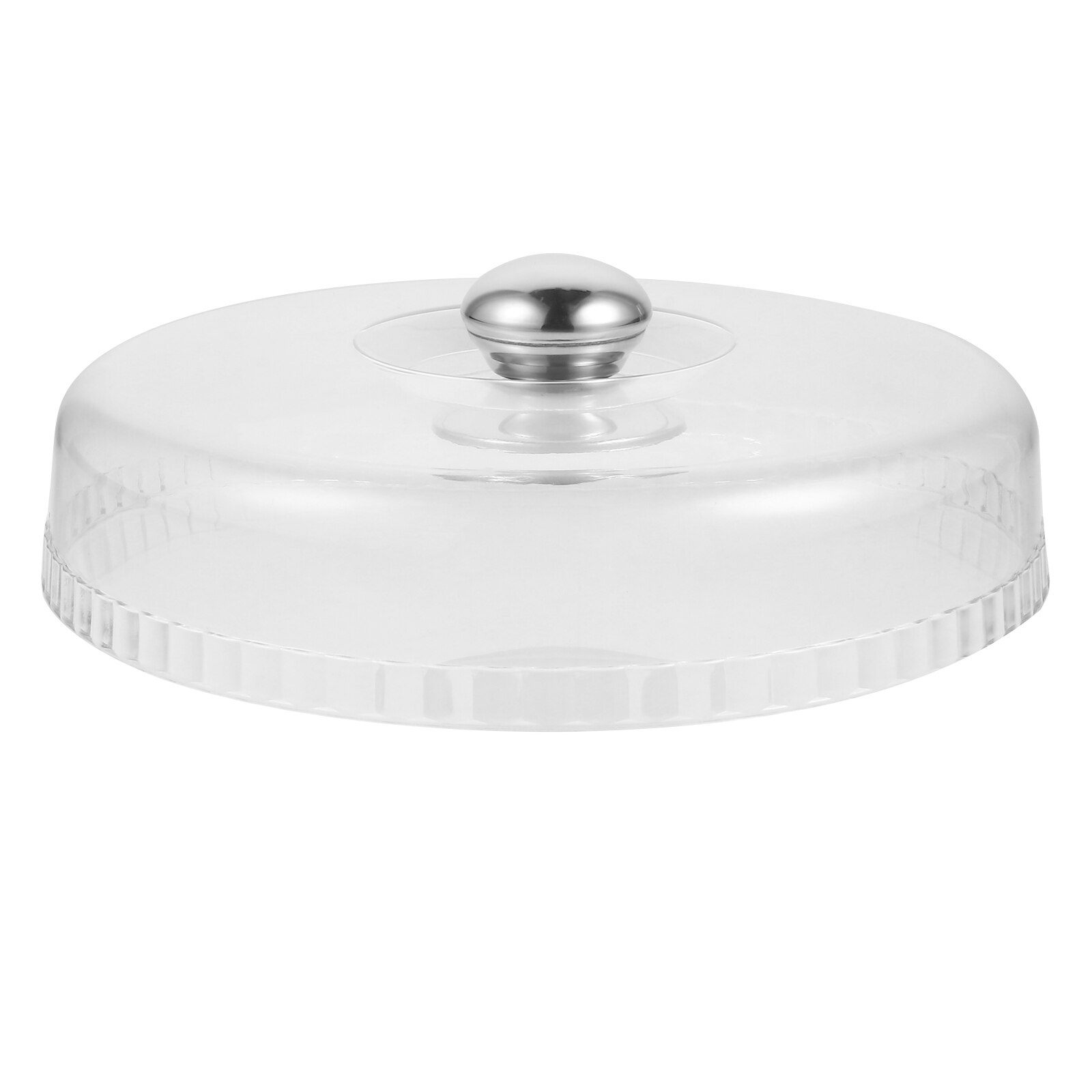 Transparent Lid Snack Tray Cover Cake Display Stand Cake Cover Transparent Dessert Lid Cake Stand Cover Bakery Dust Cover: 26CM