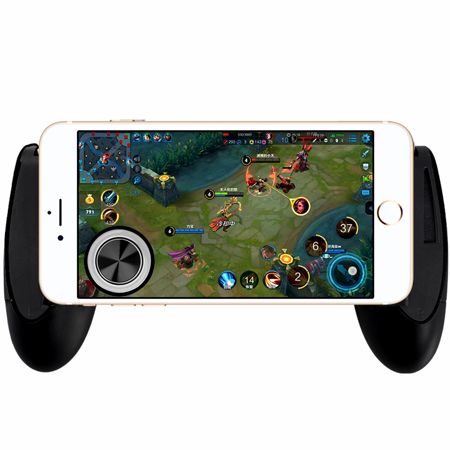 Bevigac Mobile Game Joystick Rocker Touch Screen Joypad Controller with Dust-proof Storage Box for iPhone iPad Samsung Tablet