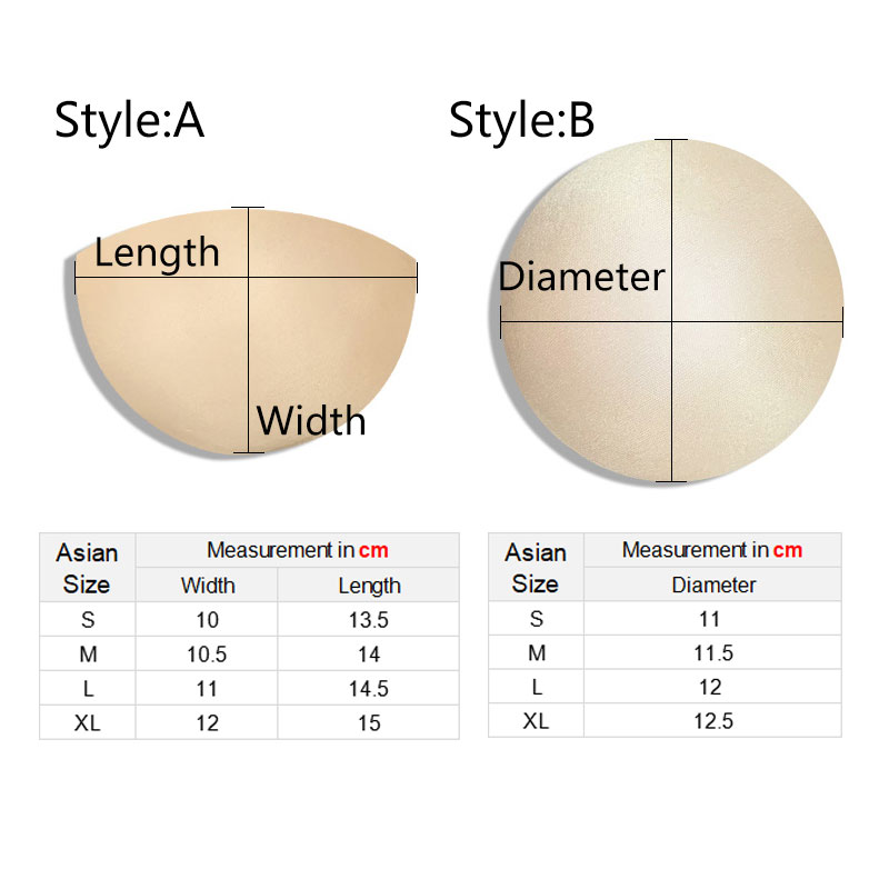 Badeanzug Polsterung Einsätze Frauen Kleidung Zubehör Schaum Dreieck Schwamm Pads Brust Tassen Brust Bh Bikini Einsätze Brust Pad
