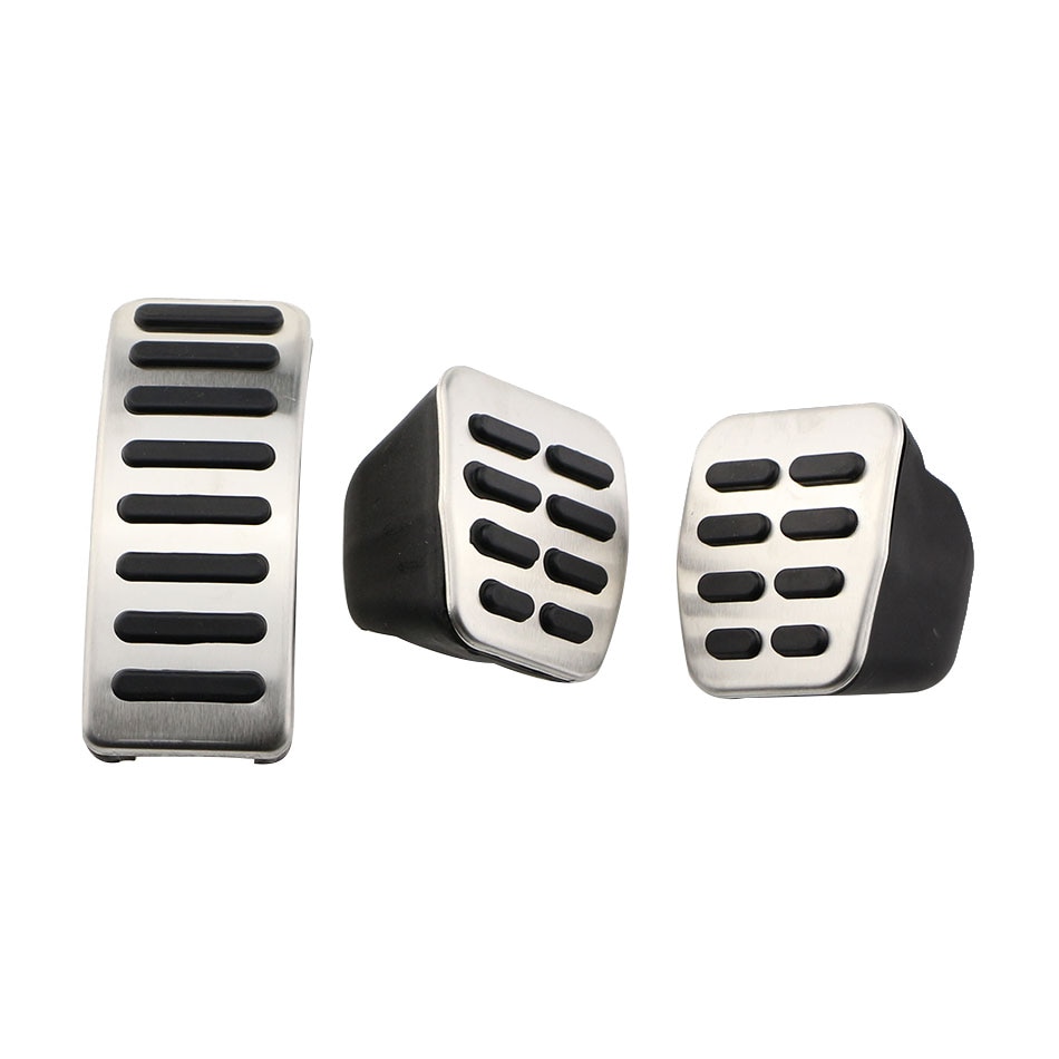 Color My Life Stainless Steel Gas Brake Pedal MT/AT Pedals Cover for Seat Ibiza 6K 6L 6J Arosa Cordoba 6K 6L Leon Toledo 1M