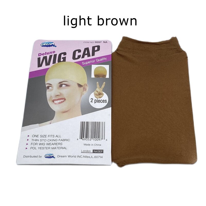 20 Stuks Beige Pruik Cap Polyester Haarnetje Haar Mesh Pruik Weven Cap Rekbare Elastische Haarnet 2 Stuks/pak 5 Kleur: 20 pcs light brown