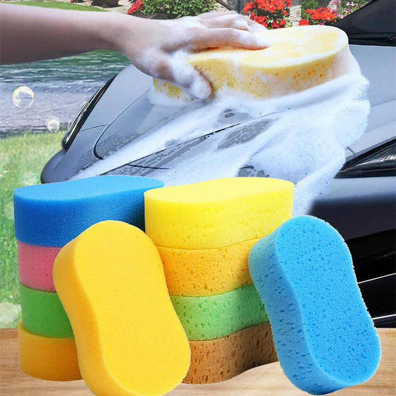 Grandes éponges à haute densité en forme de nid d'abeille 8, bloc d'éponge de lavage de voiture, outils de nettoyage et d'épilation à la cire, accessoires de nettoyage automobile