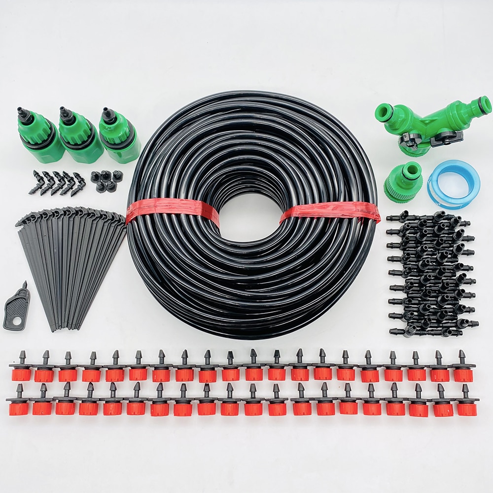 10-50M Smart Garden Watering Sysytem Automatic Self Drip Irrigation System For Greenhouse Watering Kit Timer Adjustable Drippe