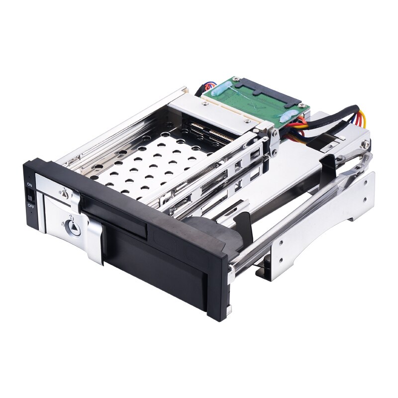 Uneatop – support Mobile HDD double baie, 5.25 pouces, sans plateau, pour disque dur SSD 1x2.5 pouces et 1x3,5 pouces