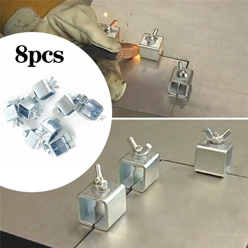 8pz di Saldatura di clip Farfalla Morsetti Supporto di Saldatura di Testa Morsetto Posizionatore di Saldatura Apparecchio Regolabile per La Saldatura Pinze Strumenti impostato