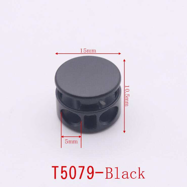 Alloy Flat Side Cord Stopper Press Lock Rope Ends Lid 2 Holes Drawstring Toggles Clip For Clothes Apparel Shoelace Accessories: Antique Zinc