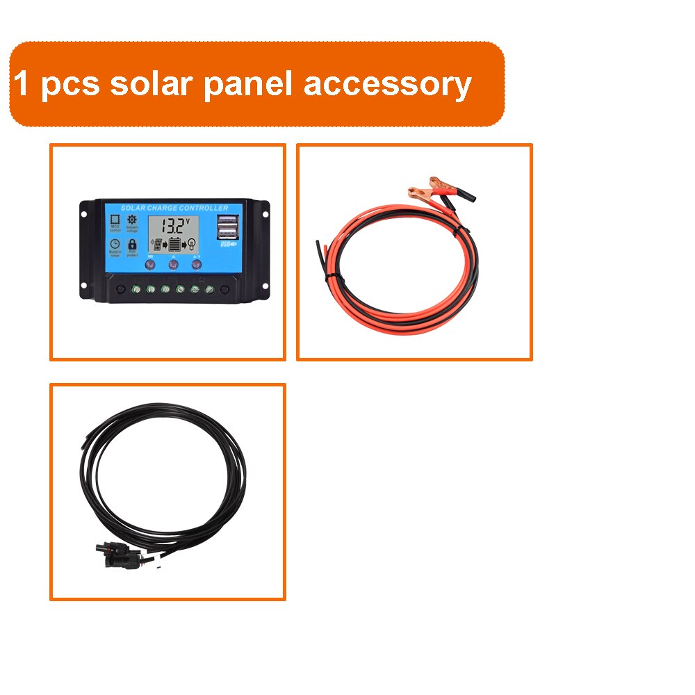 10A 20A 30A 40A Controller Kit Different configurations of solar panel accessories photovoltaic cable controller connector joint