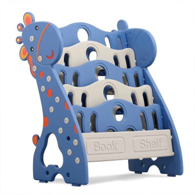 Children's Bookshelf on The Ground Simple Shelf Economic Student Bookcase Kindergarten Children's Picture Book Shelf Free shippi