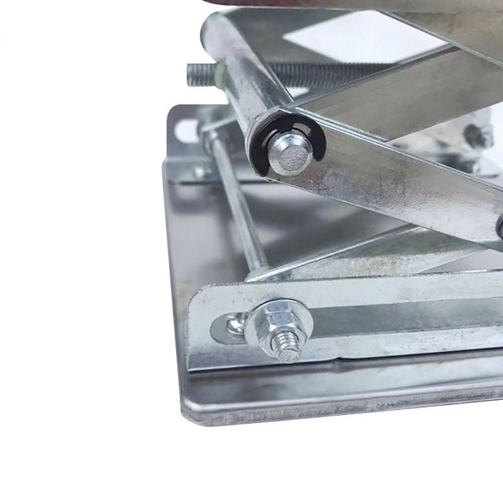 Praktische Laboratorium Lifting Platform Stand Rack Schaar Jack Bench Lifter Tafel Lab 100X100Mm Rvs Lifting Platform