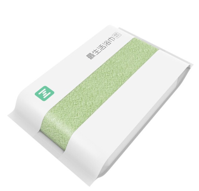 opprinnelig xiaomi mijia zsh badehåndkle 100%  bomullshåndklær baderomsfarger svært absorberende badehåndklær dårlig 27.5 x 55 tommer: Grønn