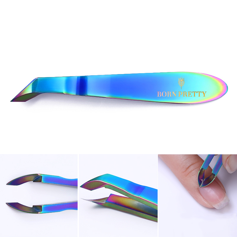 Geboren Pretty Mini Nail Cuticle Nipper Rainbow Chameleon Dode Huid Remover Clipper Nail Art Tool