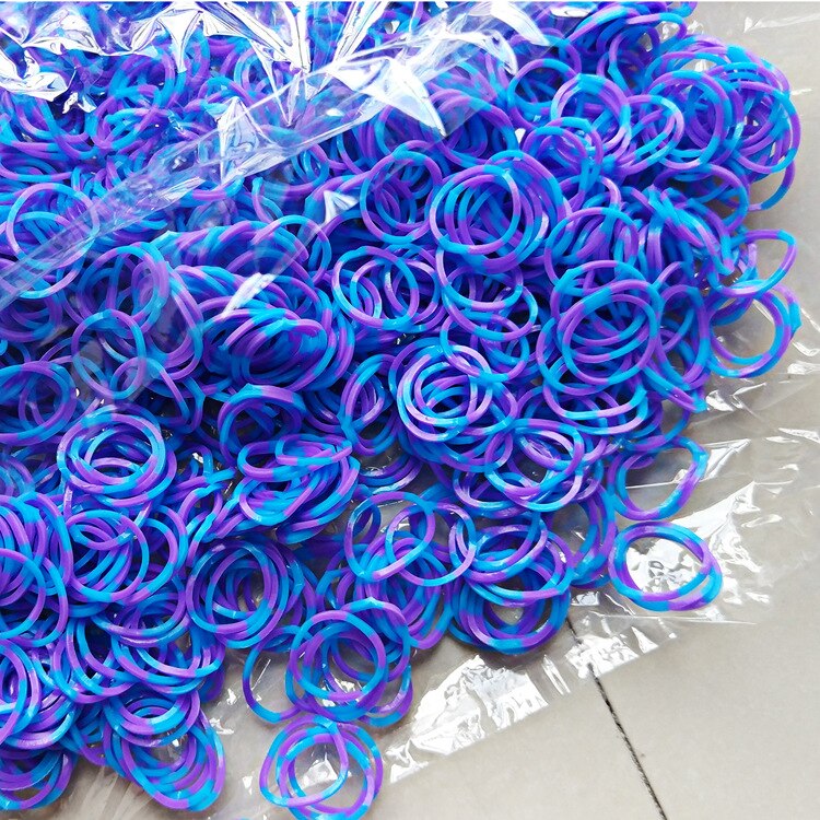 Retail Rianbow Diy Speelgoed Elastiekjes Armband Voor Kinderen Haar Rubber Loom Bands Refill Rubber Band Maken Geweven Armband Diy