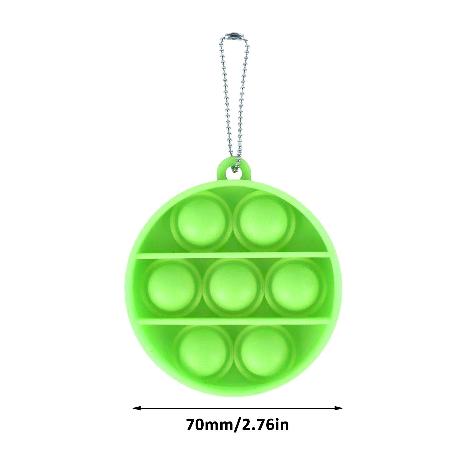 Mini Push Pop Blase Sensorischen Spielzeug Autismus Bedürfnisse Squishy Stressabbau Spielzeug Erwachsene Kind Lustige Anti-stress Pop-es Zappeln Keychain: L