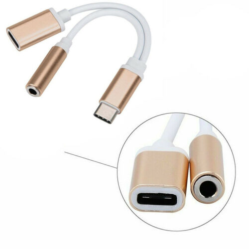 2in1 USB-C Type C Naar 3.5mm Audio Aux Jack Charger Kabel Voor Samsung Huawei P20