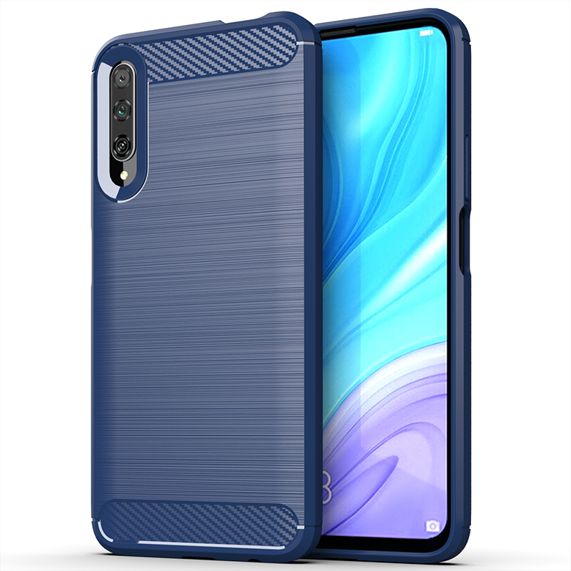 Für Huawei Y9S Fall Silikon Robuste Rüstung Weiche Rückseitige Abdeckung Fall Für Huawei Y9s Telefon Fundas Coque Fall: Blau