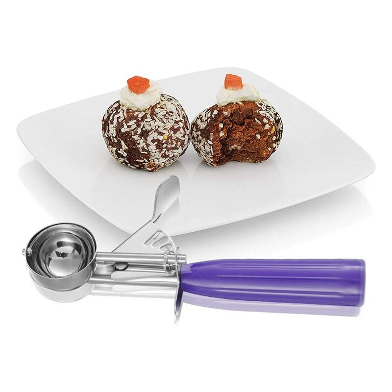Cookie-scoop-sæt, is-ske-sæt, is-skugler-udløser inkluderer stor medium lille størrelse cookie-scoop 3 stk.