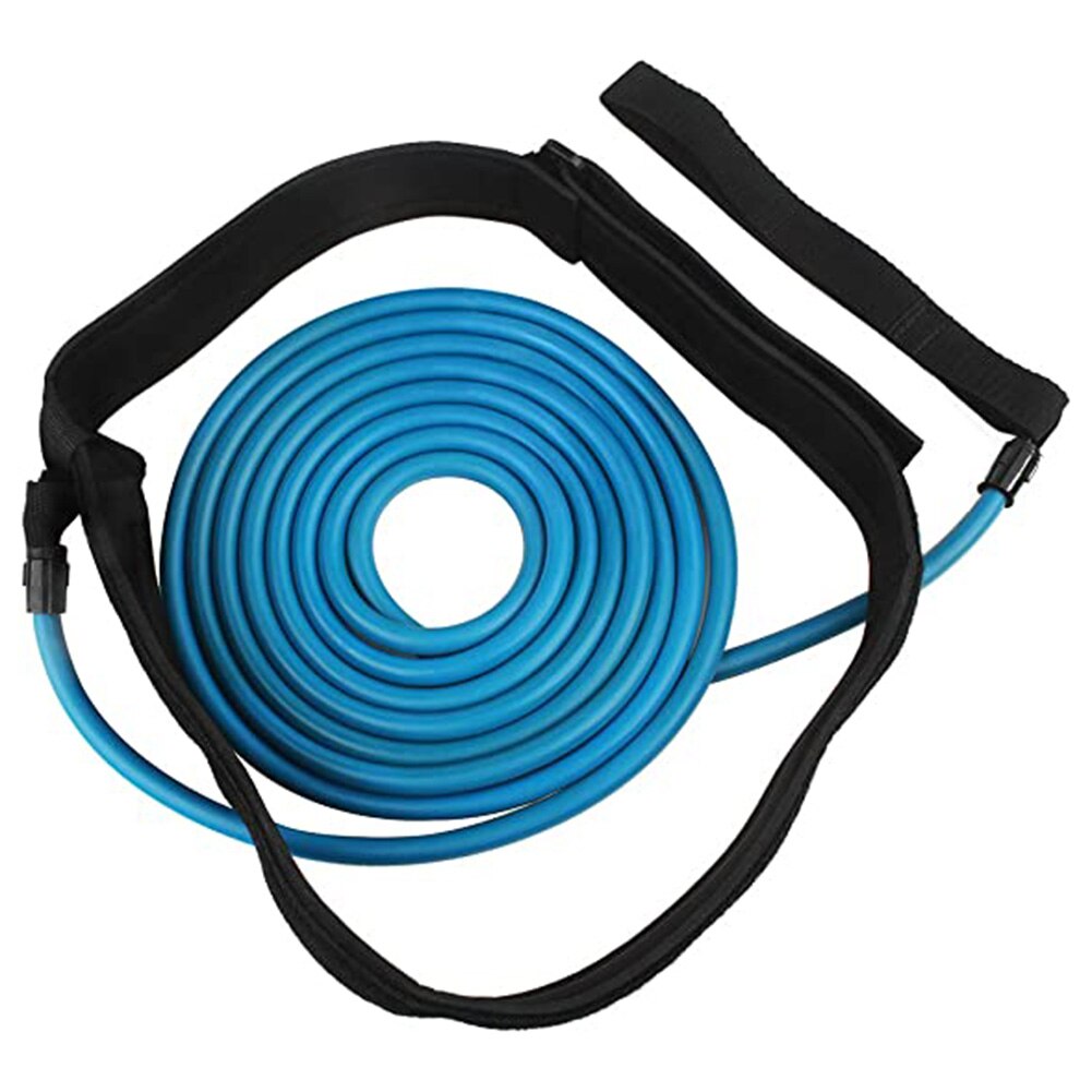 Cinturón de entrenamiento para nadar, correa de sujeción, arnés de natación, cuerdas Bungee, bandas de resistencia SEC88: Azul
