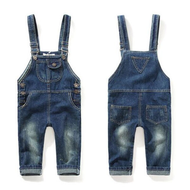 spring autumn Baby boy overalls bib child denim pants infant jumpsuit , children's clothing romper kids