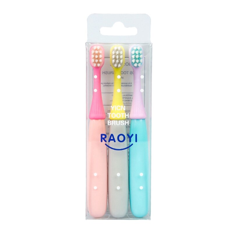 3 Pcs Zachte Haren Leuke Kinderen Tandenborstels Cartoon Paddestoel Hoofd Tanden Borstel