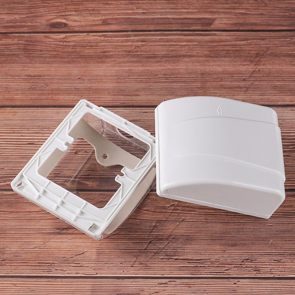 Electric Plug Cover Transparent Waterproof Safety Splash Box Kitchen Toilet Bathroom Socket Protective Cover