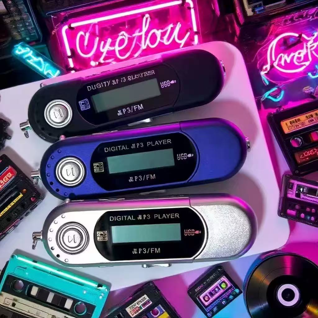 Portátil mini usb mp3 player leitor de música tela lcd digital 32gb tf armazenamento rádio fm multifuncional mp3 leitor música usb vara
