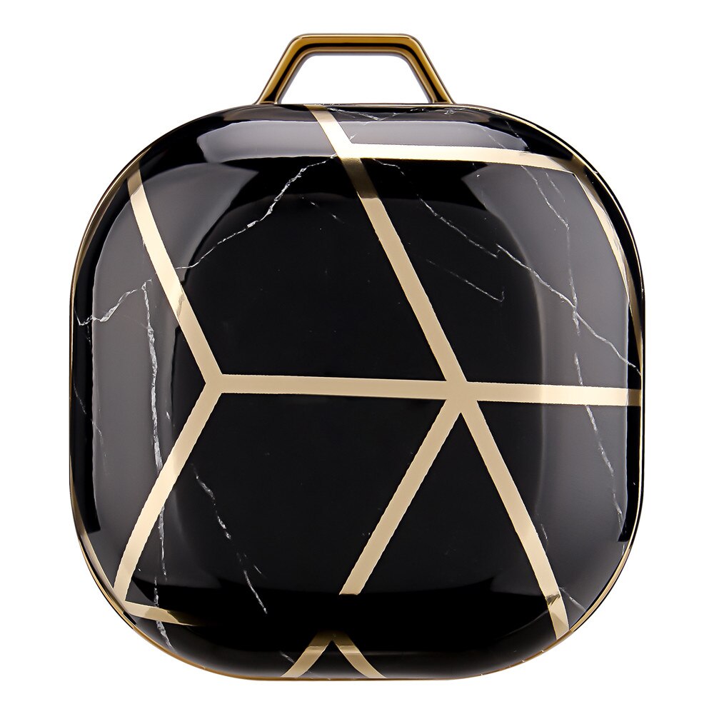 Dla Galaxy Buds 2/Live/Pro Case plastikowe marmurowe błyszczące luksusowe antypoślizgowe twarde powłoki słuchawki akcesoria do Galaxy buds live Case