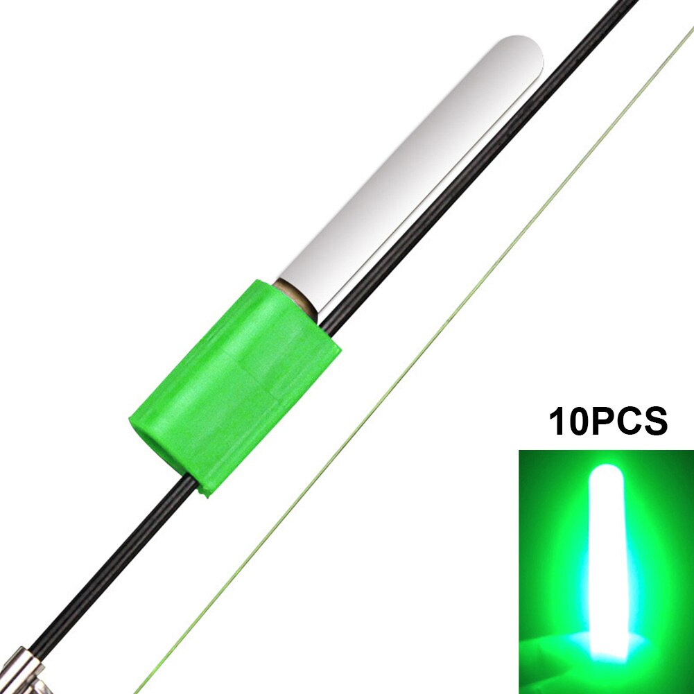 Lamp Hengel Night Duurzaam Rock Elektronische Gloeiende Lichtgevende Zee Float Waterdichte Led Batterij Aangedreven Licht Stok Accessoires: Green 10pcs