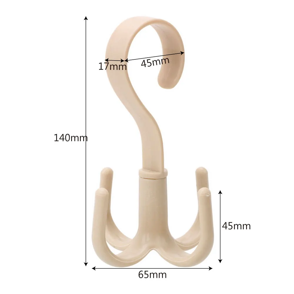 Soporte para bolsos de mano, colgador para ahorro de espacio, armarios, estante para ropa, rotación de 360 grados, zapatos, cinturón, bufanda, estante colgante
