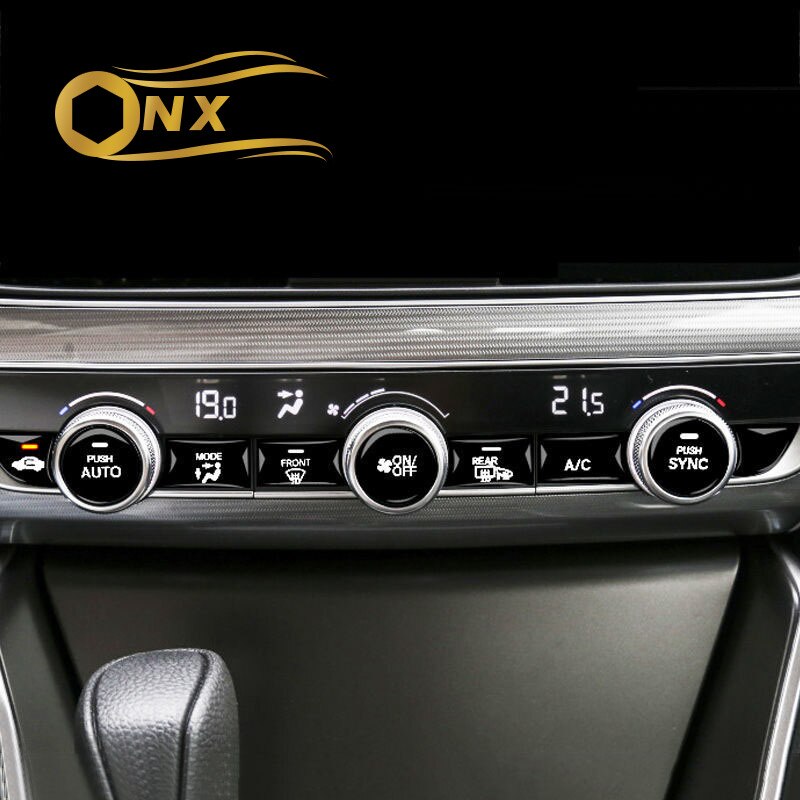 Auto Airco Centrale Bedieningspaneel Beschermfolie Auto Venster Bedieningspaneel Sticker Voor Honda 10th Accord Inspire