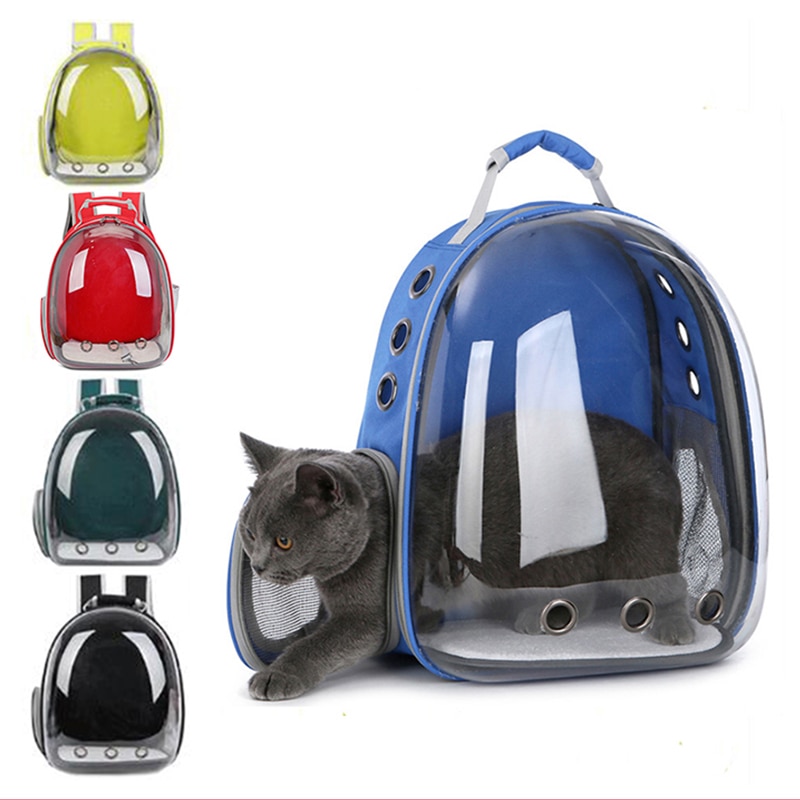Sac à dos de transport pour chat, chiot, chihuahua, capsule transparente, respirant, voyage en plein air, grotte pour chiot