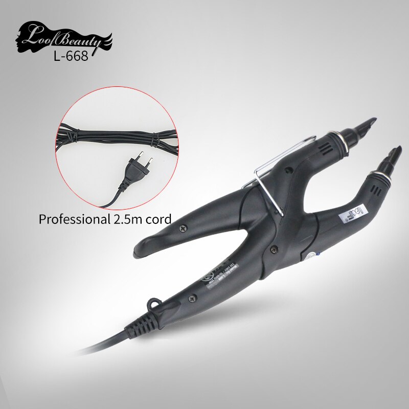 Newest LOOF L-668 Mini Temperature Constant Hair Extension Iron Heat Keratin Fusion Connector Tools