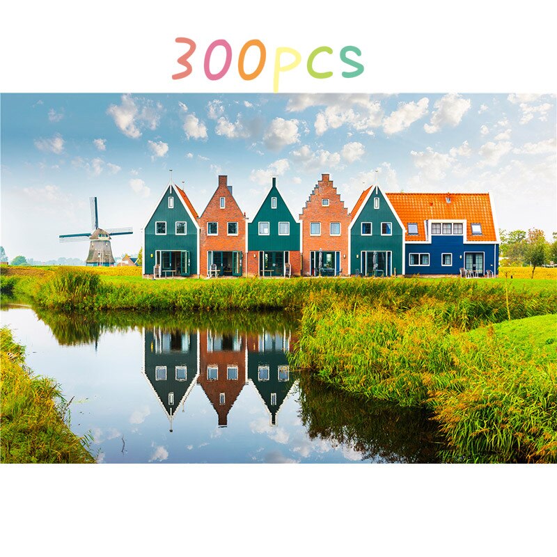 1000Pcs 300pcs Jigsaw Puzzle Assembling Landscape Picture Puzzles Toys For Adults Kids Educational Games Montessori: 10