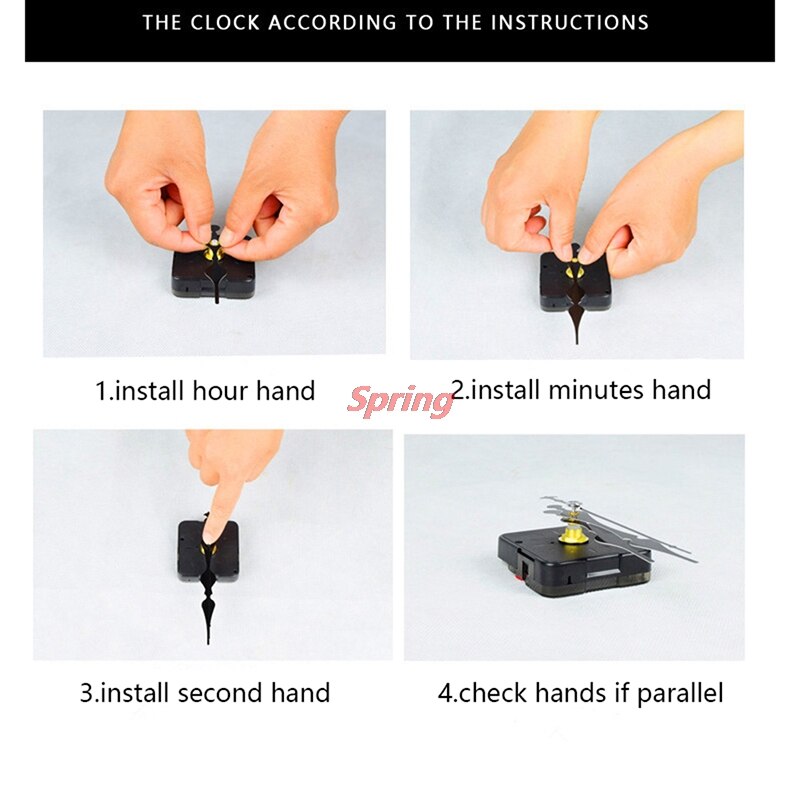 Diy Motor Muur Mechanisme Klok Quartz Uurwerk Reparatie Onderdelen Vervanging Mechanisme Quartz Uurwerk Onderdelen Vervanging