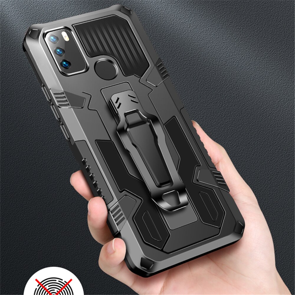Infinix 10S Shockproof Armor Case for Infinix 10S 11 S Stand Back Clip Stand Cover for Infinix Note 10 Pro Samrt 6 5