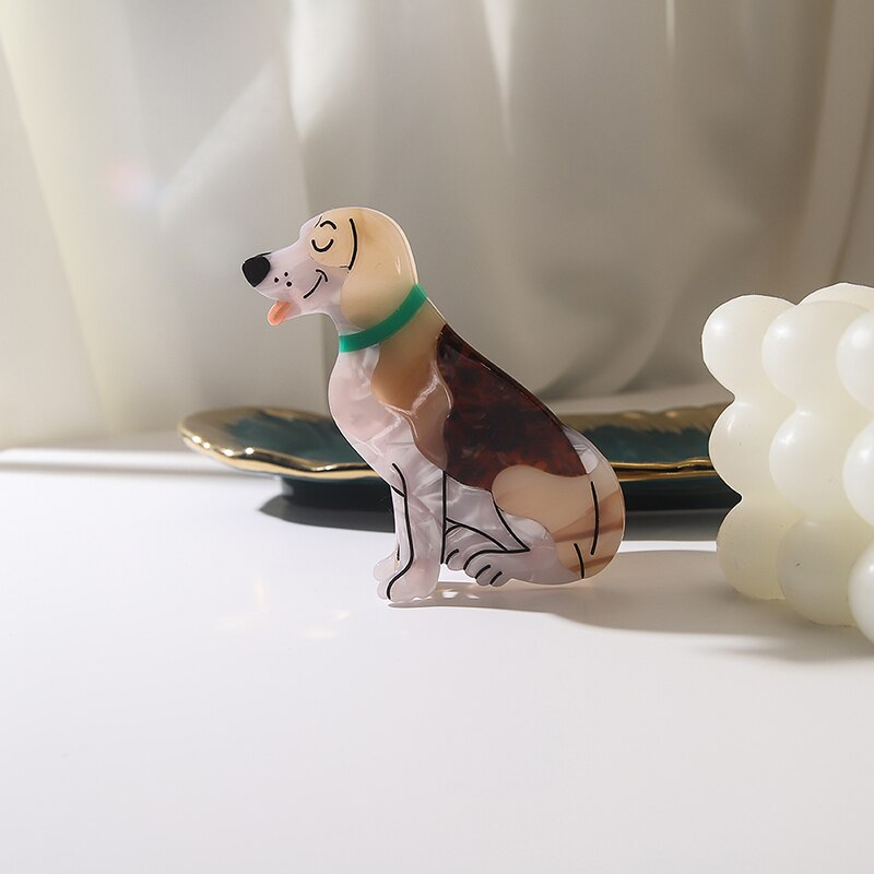Nowy francuski Cute Animal Dog Cat octan klips do włosów Shark Claw szpilka Fashion Party akcesoria na głowę dla kobiet dziewczyn HANGZHI 2021: R