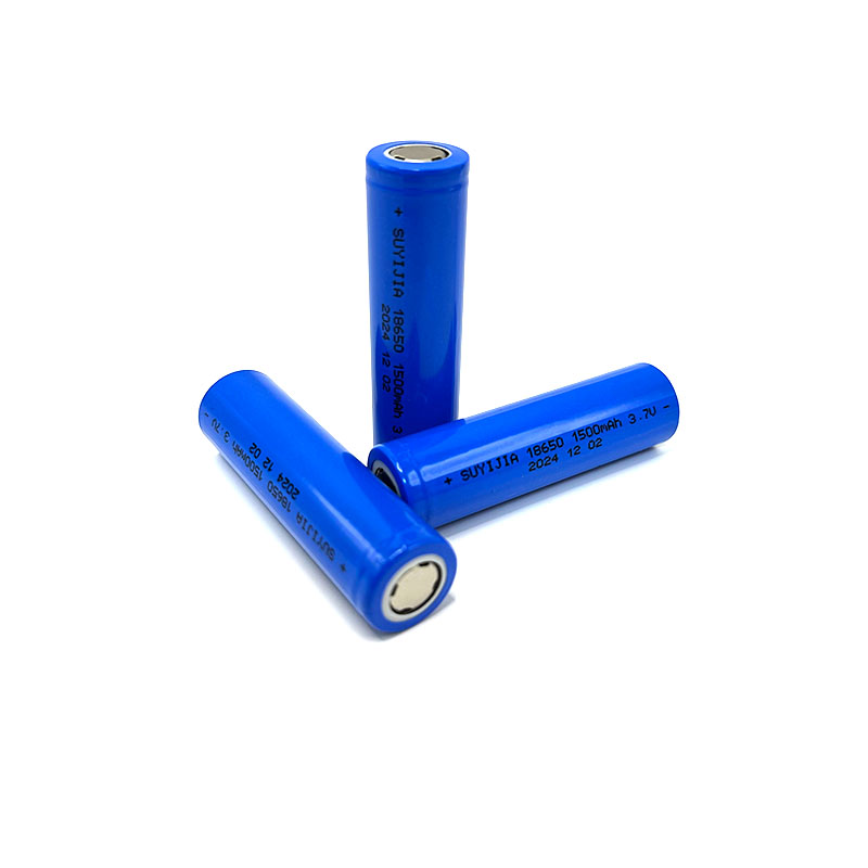 Batterie Lithium-ion Rechargeable 18650 1500mAh, 3.7V, adaptée aux intercomètres, aux télécommandes, aux jouets, aux phares et aux ventilateurs