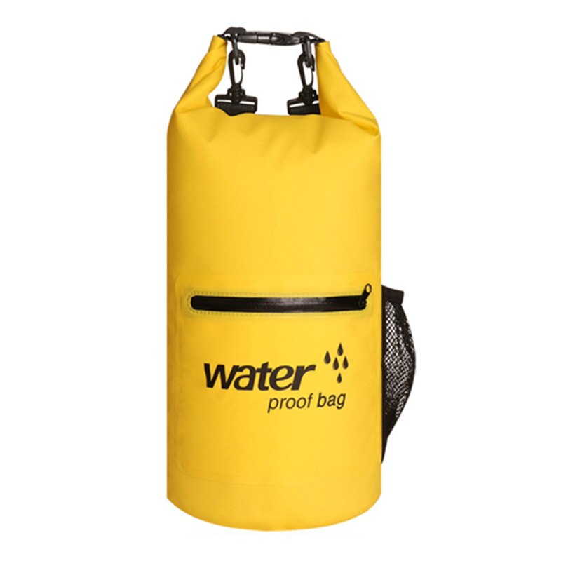 JayCreer Waterproof Dry Bag Backpack Capacity:10L Water Resistant Lightweight Backpack With Handle-Floating: Yellow 10L