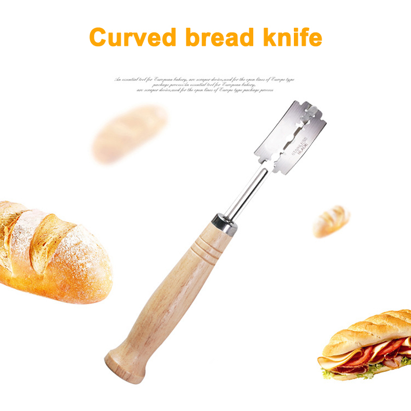 Coupe-pain lames en acier inoxydable | Pour couper le pain, marquer la pâte à pain avec 4 lames, MYDING