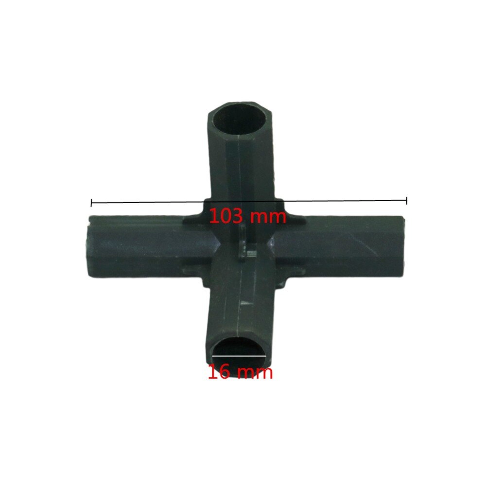16Mm Plant Stakes Connectors 3-Weg, 4-Weg, 5-Way Vaste Joint Landbouw Klimmen Stakes Rand Hoek Connectoren 15 Pcs