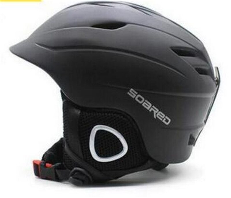 Steeg Ski Helm Integraal-Gegoten Skiën Helmen Veiligheid Beschermen Volwassen Kids Thermische Ultralight Snowboard Skateboard Hoofd Slijtage: Black / L