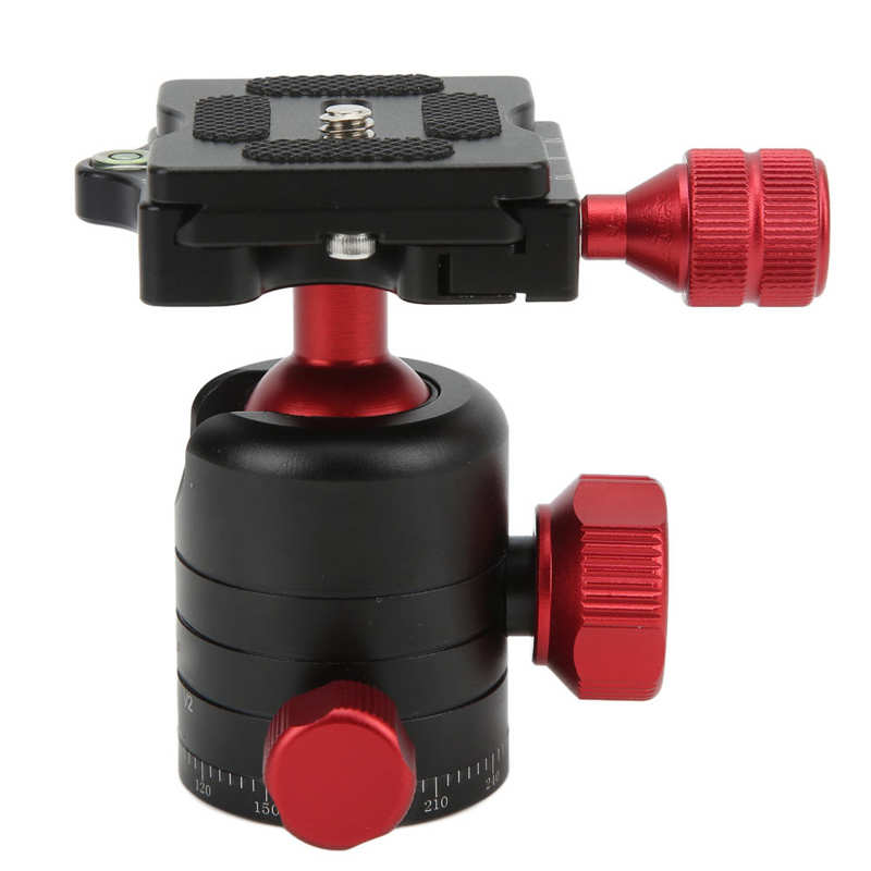 Tripod Ball Head Anti Slip Rubber Pads 360° Swivel Tripod Ball Head for Camera