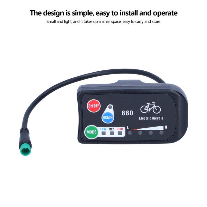 Elektrische Fiets Display Elektrische Fiets Voor Kt‑ LED880 Display E‑bike 36V 48V Display Meter E‑bike Accessoires