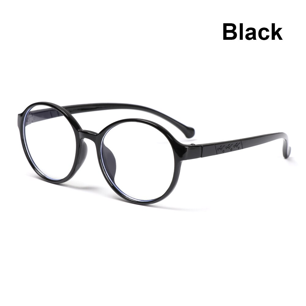 1Pc Anti-Blauw Kids Bril Jongens Meisjes Draagbare Ultra Licht Frame Computer Oogbescherming Brillen Vision Care Bril: Type1-black
