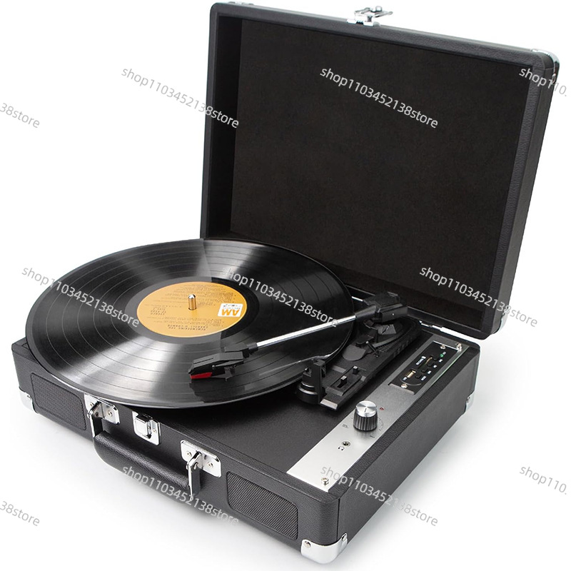 Reproductor de discos de vinilo Retro, fonógrafo, decoración para sala de estar, estéreo antiguo, europeos para el hogar