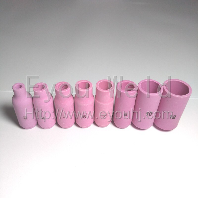 10pcs 10N Serial Nozzle (47mm) For Welding Torch WP17 WP18 WP26 - Ceramic Parts [10N51 10N50 10N49 10N48]