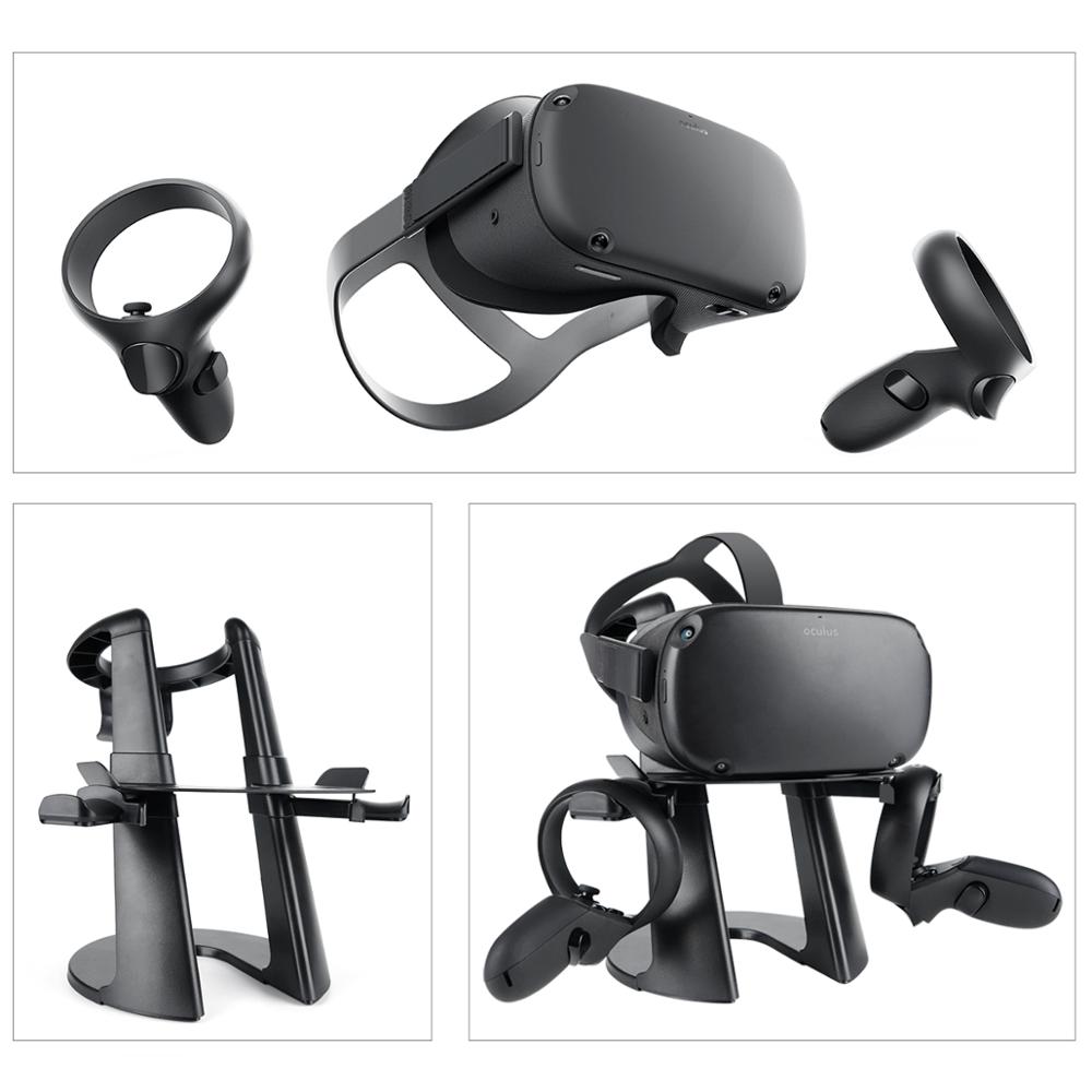 Kiwi design vr suporte, exibição de fone de ouvido e controlador titular estação de montagem para oculus quest2/rift s/go/htc vive/índice de válvula