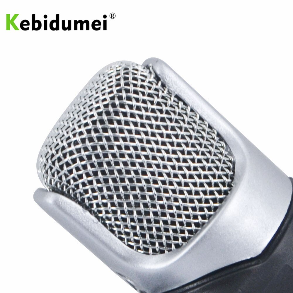KEBIDUMEI Mini Mic Digitale Stereo Microfoon Digitale Mic adapter 3.5mm Jack voor PC Laptop Notebook Draagbare